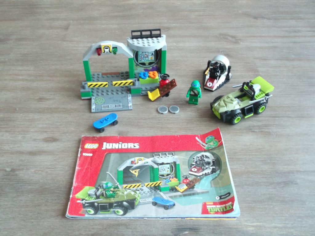 lego junior tmnt 10669 turtle lair (2014), Ophalen of Verzenden, Gebruikt, Complete set, Lego