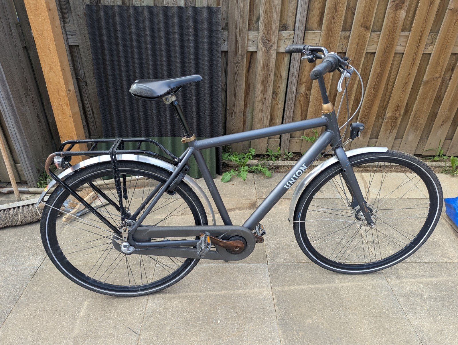 Union herenfiets, Fietsen en Brommers, Gebruikt, Velgrem, 53 tot 57 cm, Ophalen