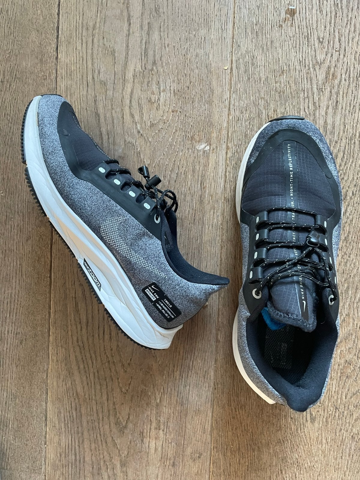 Nike Zoom Pegasus 35 Shield Water-Repellent Sneakers, Zwart, Ophalen of Verzenden, Sneakers of Gympen, Zo goed als nieuw
