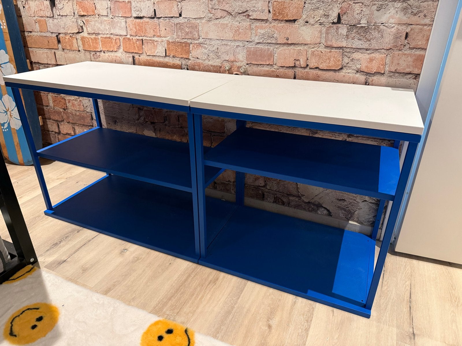 IKEA PLATSA Kast/Opbergmeubel - Blauw/Wit (2 stuks), Ophalen, Gebruikt