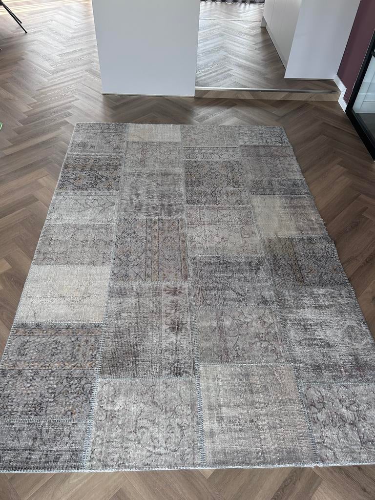 Handgemaakt vintage vloerkleed - Rozenkelim 200x300cm, Huis en Inrichting, Stoffering | Tapijten en Kleden, Ophalen, Gebruikt