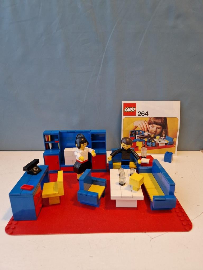 Lego Homemaker 264 - Living room set, Kinderen en Baby's, Speelgoed | Duplo en Lego, Gebruikt, Lego, Compleet, Ophalen of Verzenden