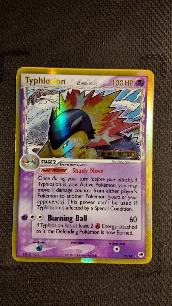 Typhlosion δ 12 Dragon Frontiers | Pokemon kaart, Ophalen, Zo goed als nieuw, Losse kaart, Foil