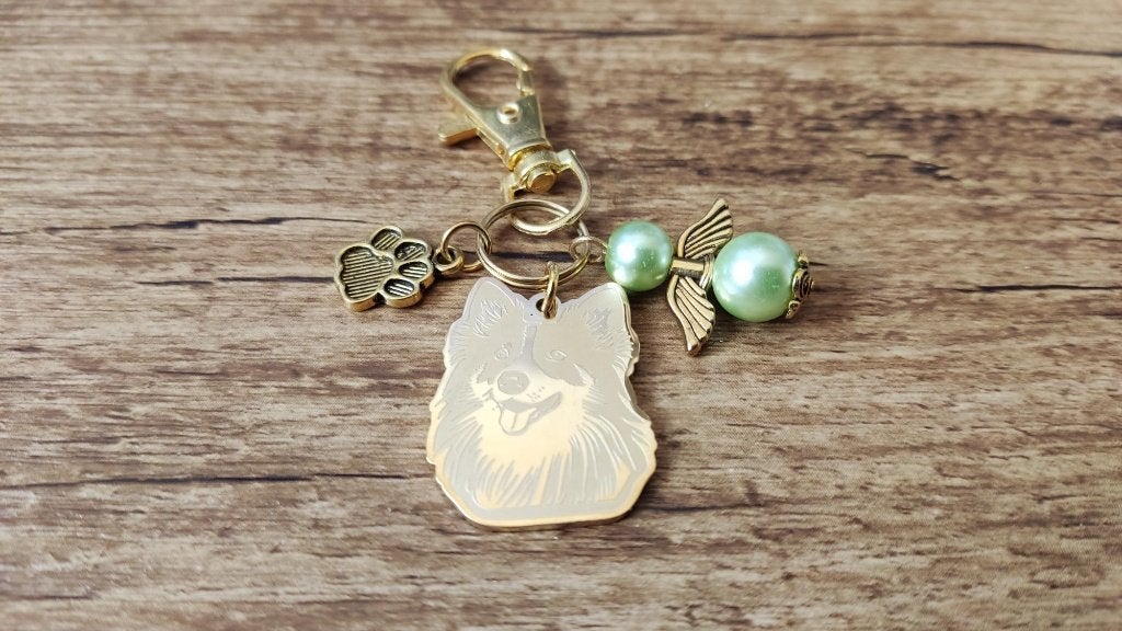 Sleutelhanger Chihuahua RVS gold beschermengel, Verzenden, Nieuw, Dier of Natuur