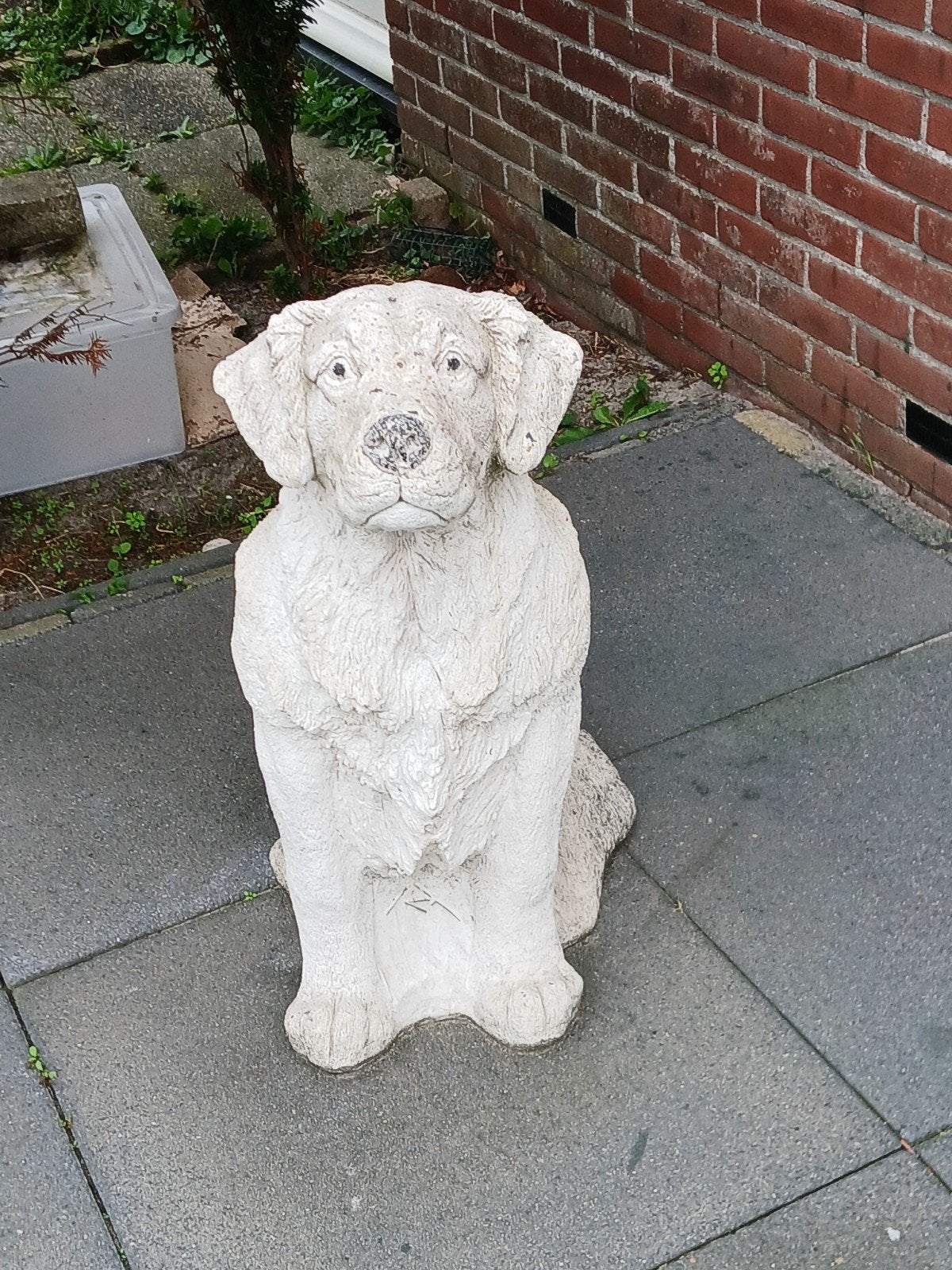 Labrador van beton, Ophalen, Gebruikt, Beton, Dierenbeeld