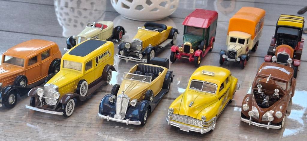 10 diverse modelauto's Solido Rio Matchbox ca. 10cm, Ophalen of Verzenden