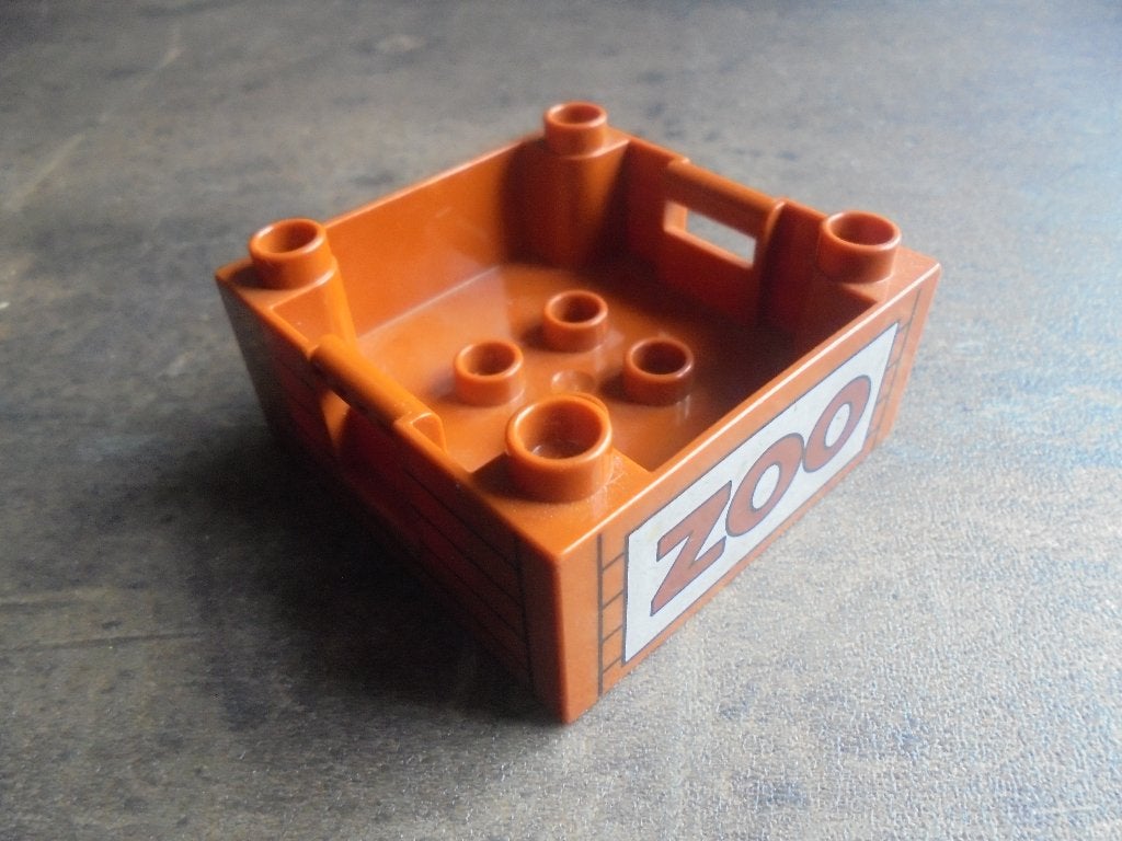Lego Duplo Container Box 4x4 & Studs on Corners (zie foto's), Ophalen of Verzenden, Gebruikt, Losse stenen, Duplo
