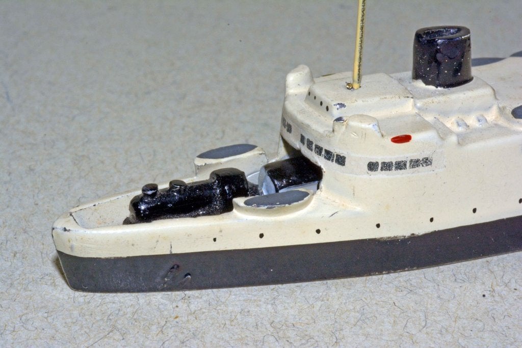 WIKING antieke oude "treinveerboot" 1:1250 - 1936-39, Verzenden, Gebruikt, Motorboot, Schaalmodel