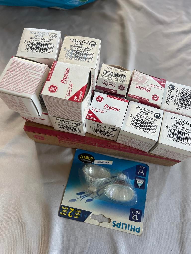 26 Nieuwe 12V Halogeenlampjes - GE Precise & Philips, Ophalen of Verzenden, Nieuw