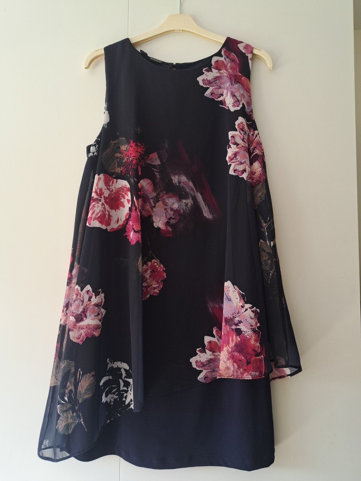 Bodyflirt jurk met bloemenprint, Blauw, Ophalen of Verzenden, Zo goed als nieuw, Knielengte