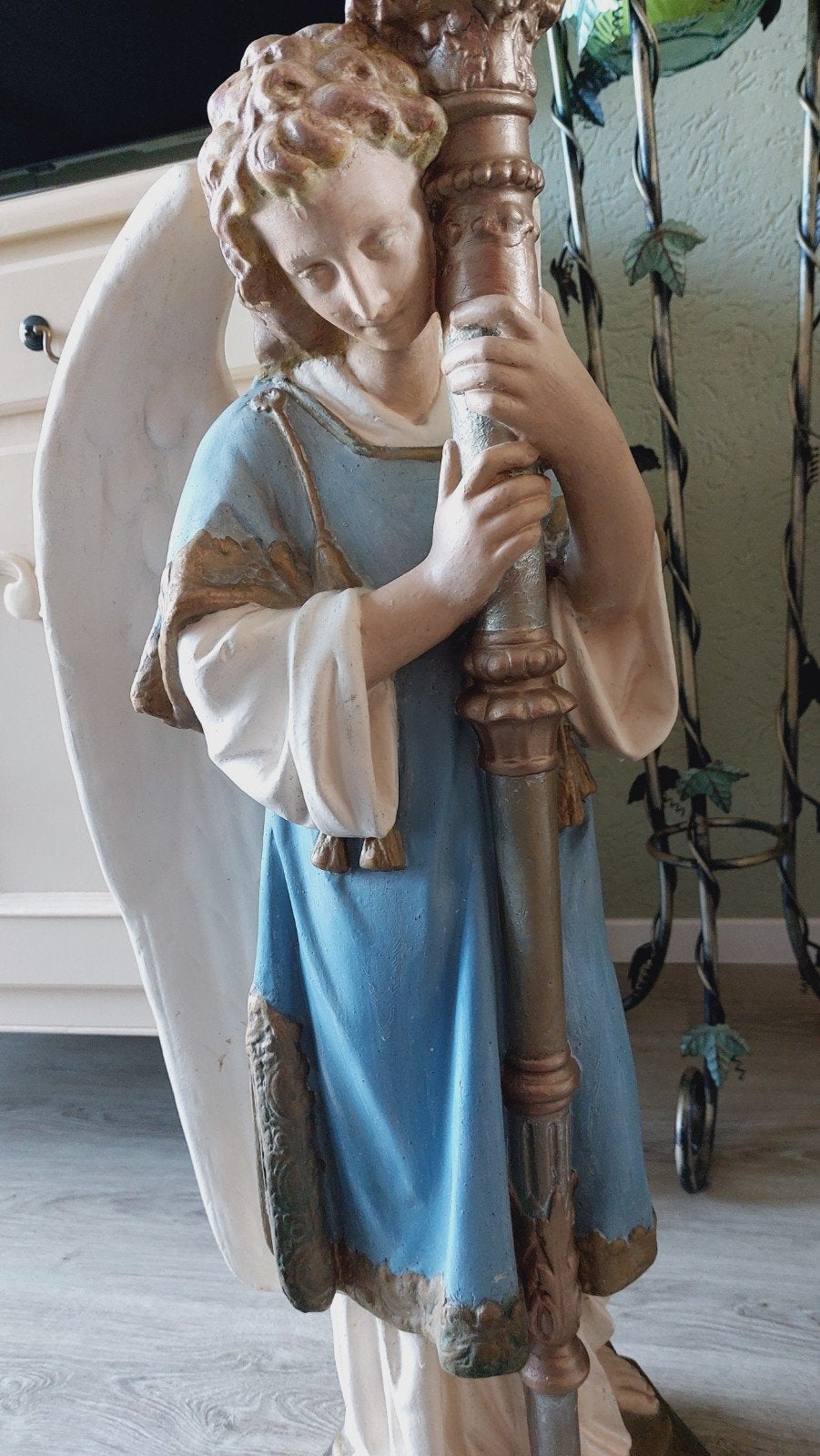 grote kerk engel kandelaar 86 cm  !!!!, Ophalen