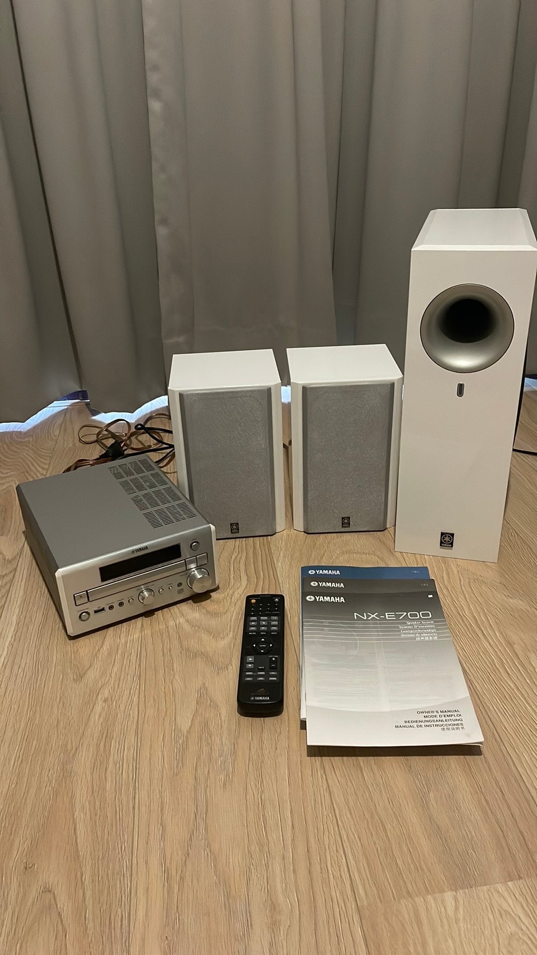 Yamaha CRX-E320 CD Receiver met speakers en subwoofer, Ophalen, Gebruikt, 2.1-systeem, Minder dan 40 watt