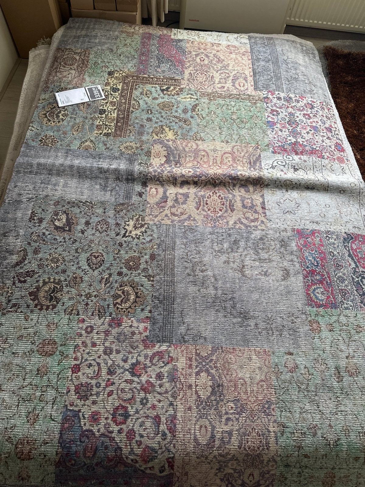 Vloerkleed Lucca 155x230 cm - Multi-color patchwork, Ophalen, 150 tot 200 cm, Grijs, Rechthoekig