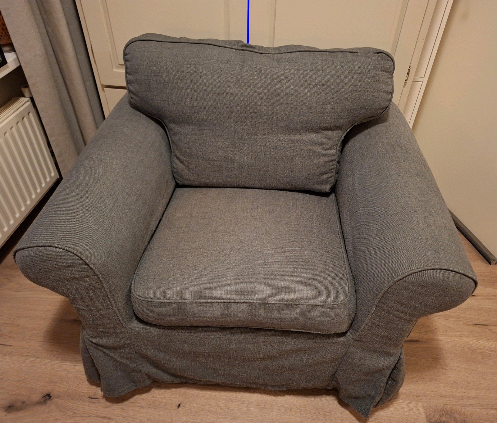 IKEA Ektorp Fauteuil Hoezenset Hallarp Grijs, Ophalen of Verzenden