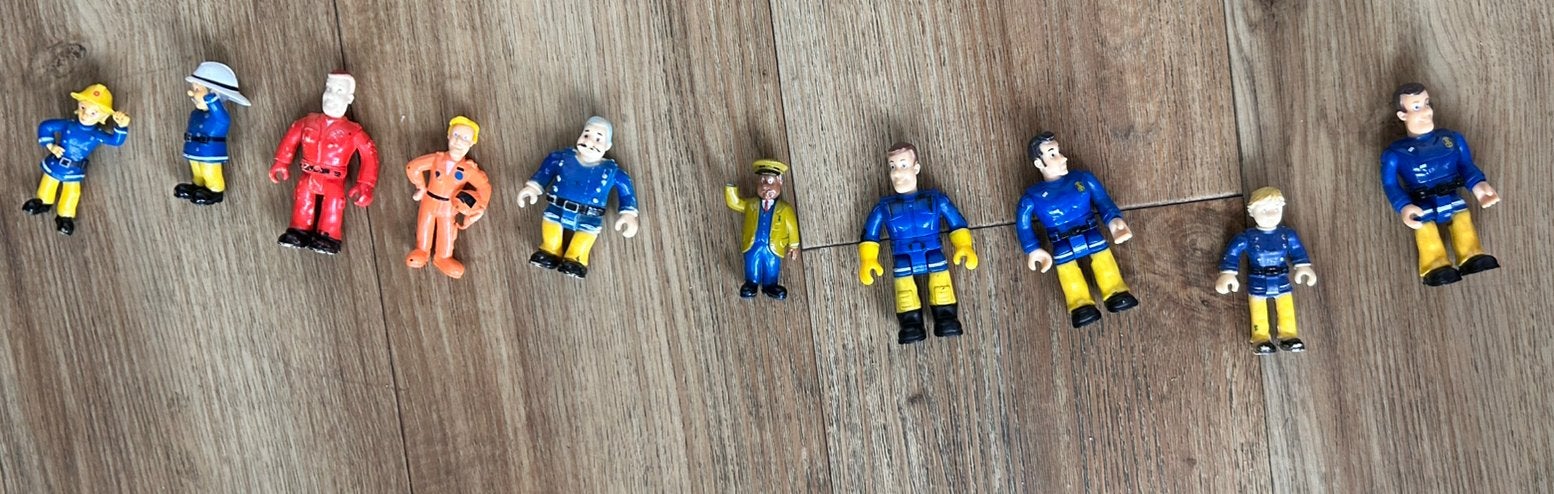 Brandweerman Sam poppetjes, Ophalen of Verzenden, Gebruikt
