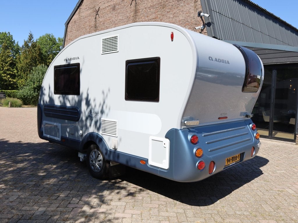 Adria Action 391 LH luifel, mover, fietsenrek, Caravans en Kamperen, Overige typen, Rondzit, Tot en met 2, Bedrijf