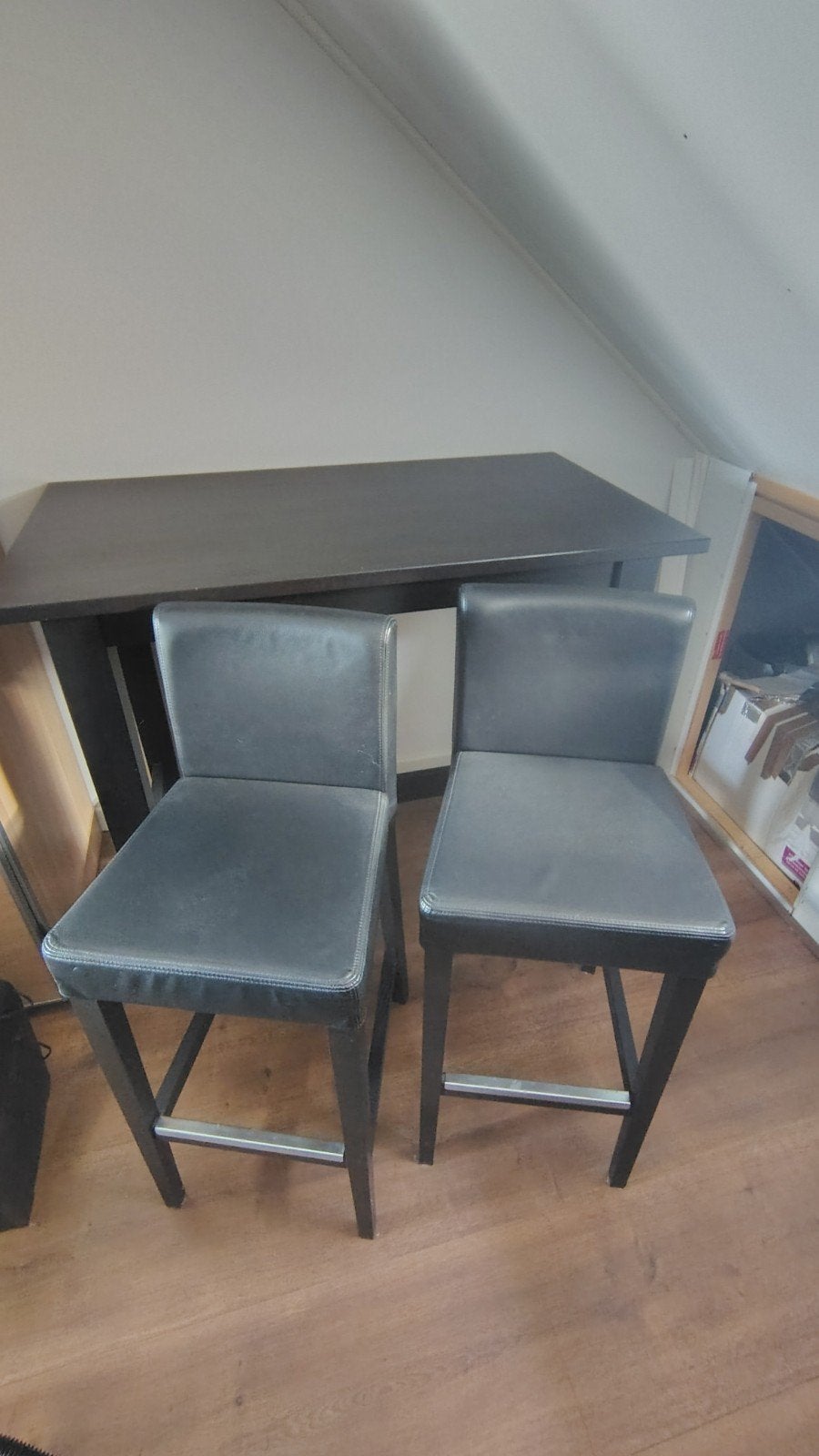Bartafel + krukken, Ophalen, Gebruikt, 60 tot 90 cm, Leer