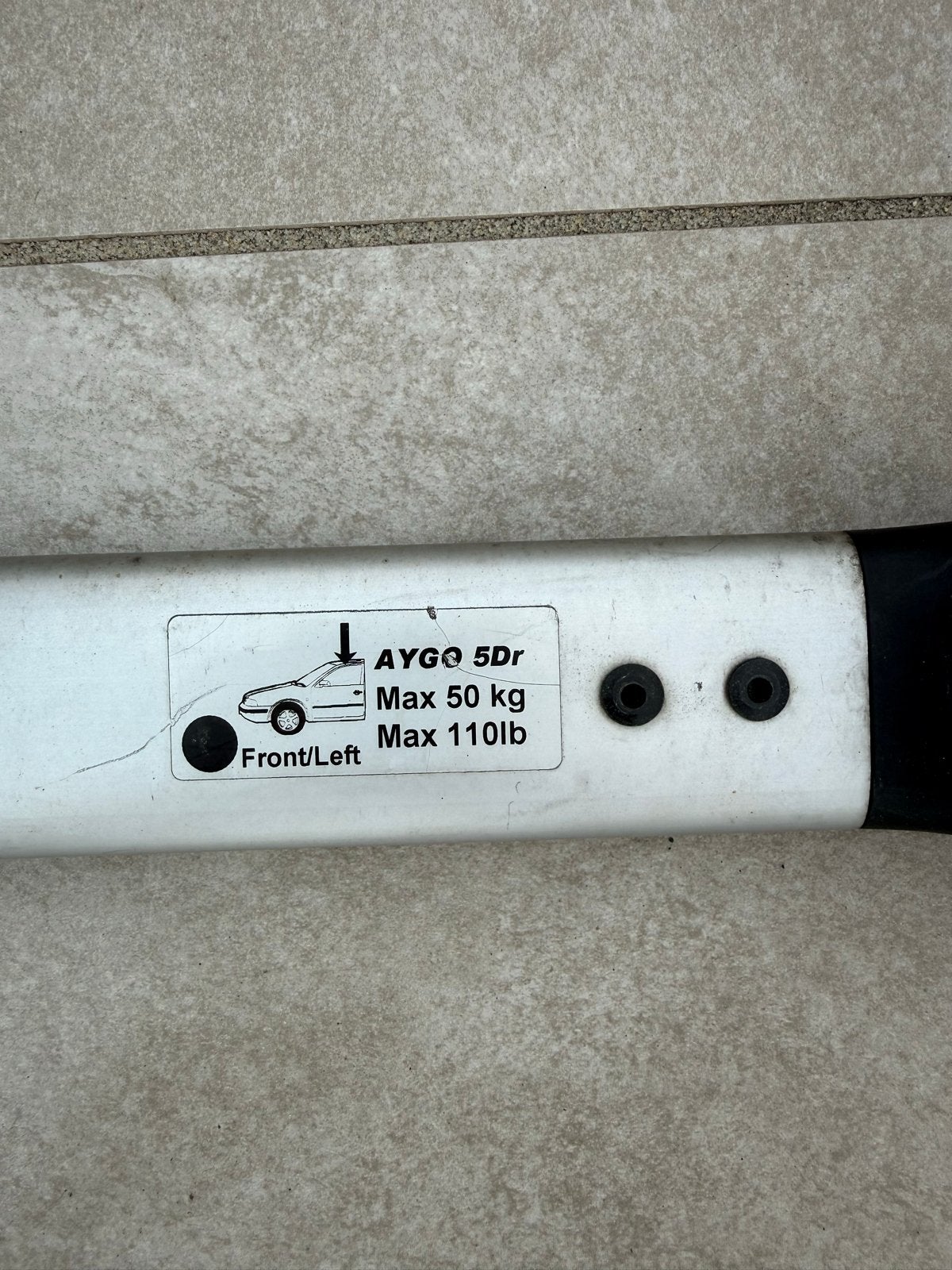 Dakdragers orginele Toyota Aygo 5-deurs (max 50kg), Auto diversen, Dakdragers, Gebruikt, Ophalen