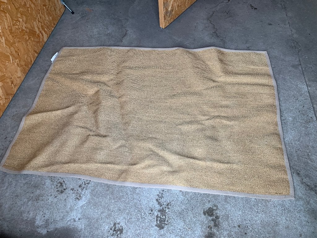 Vloerkleed sisal Osted IKEA, Ophalen, Gebruikt, 100 tot 150 cm, Beige