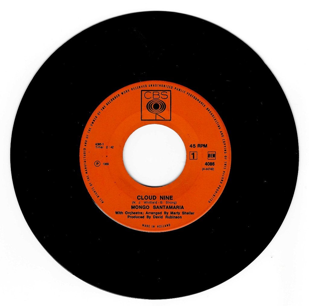 Mongo Santamaria - Cloud Nine - CBS 4086 (1969), Gebruikt, 7 inch, Overige typen, R&B en Soul
