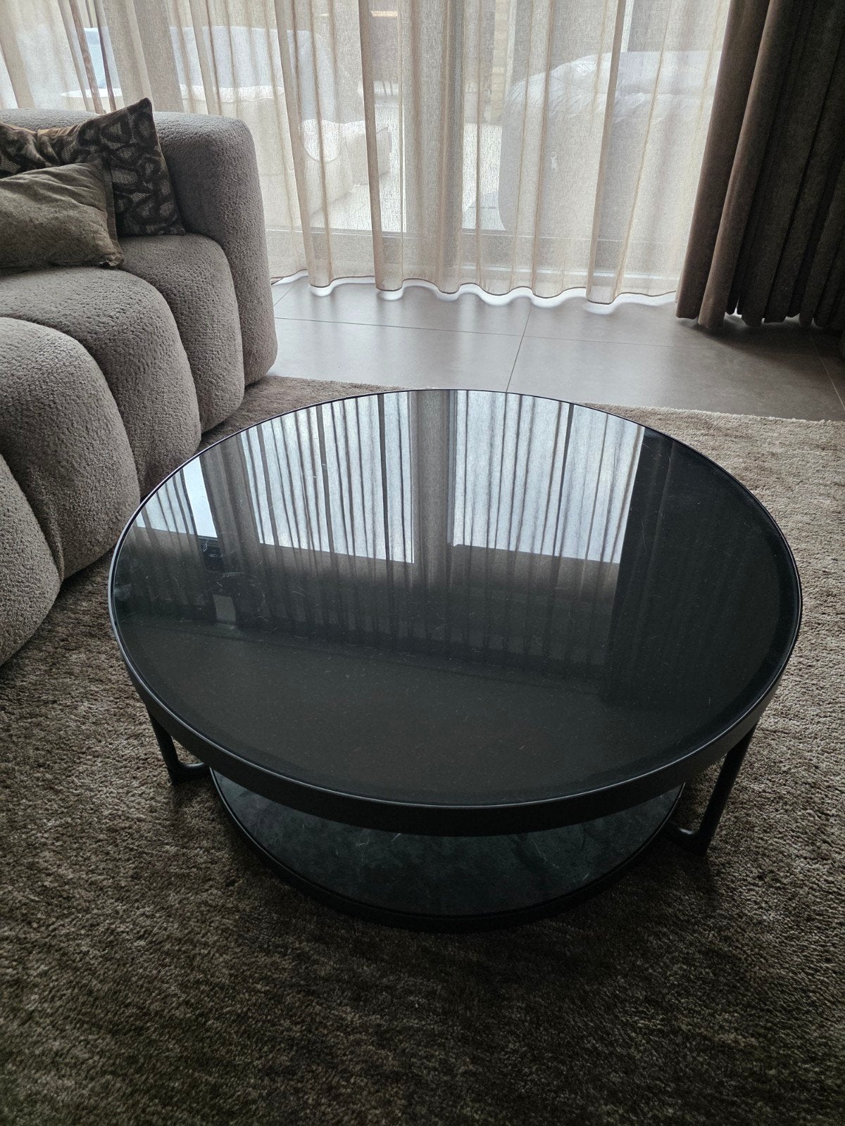 Salontafel, Huis en Inrichting, Ophalen, Gebruikt, 50 tot 100 cm, Rond