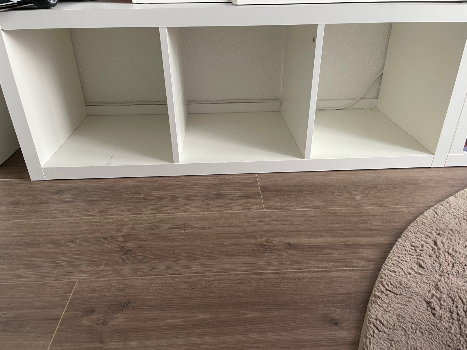 Ikea kallax kast wit 3 vakken 3vaks, Ophalen, Gebruikt, 50 tot 100 cm, Minder dan 100 cm