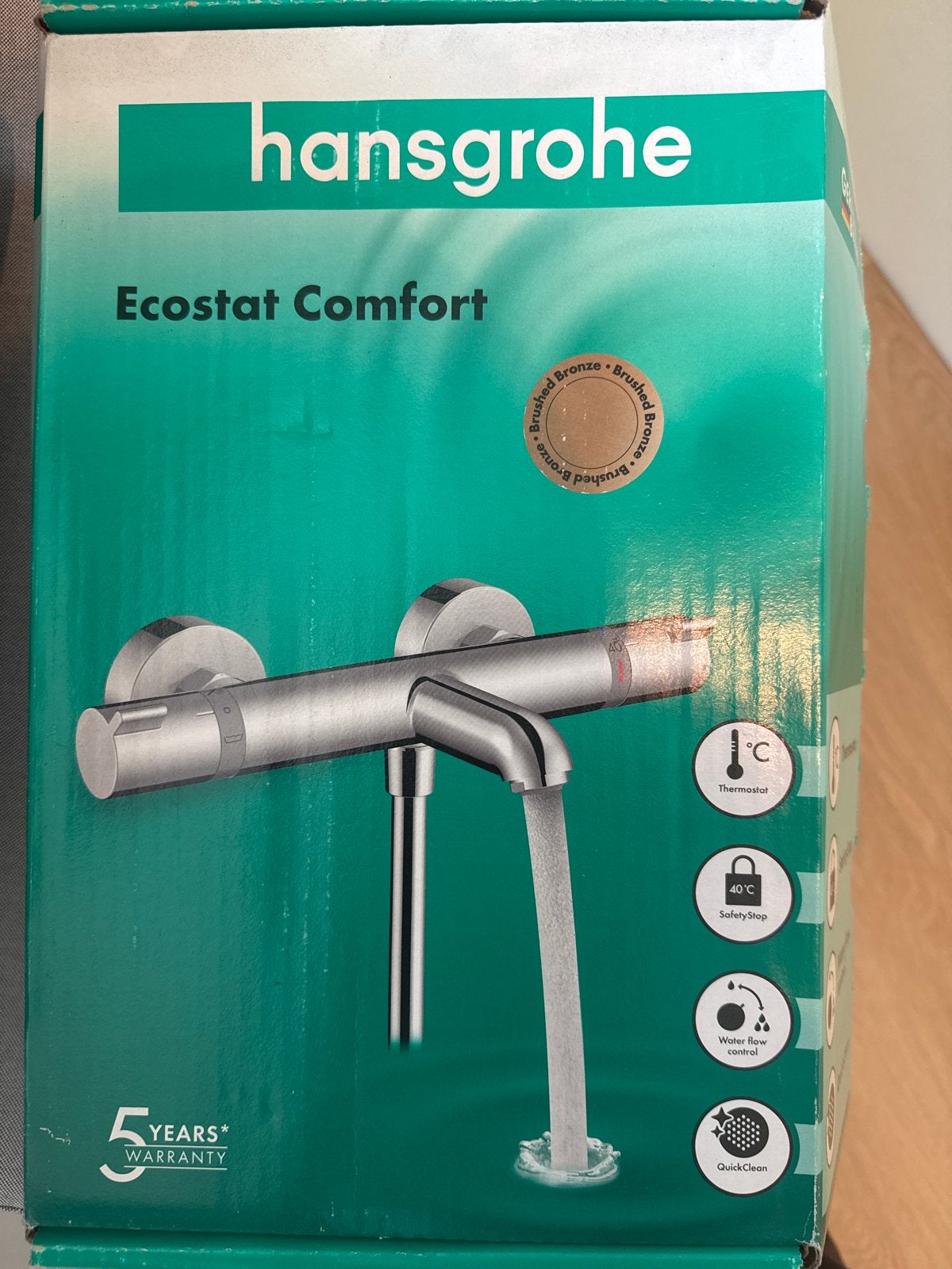 Hansgrohe Ecostat Comfort Douchekraan Chroom Nieuw, Doe-het-zelf en Verbouw, Ophalen, Nieuw, Chroom, Kraan
