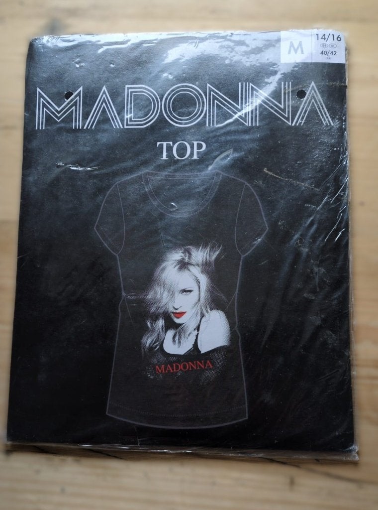 t shirt van Madonna Confessions Maat M, sealed, Verzamelen, Muziek, Artiesten en Beroemdheden, Ophalen of Verzenden, Nieuw, Kleding