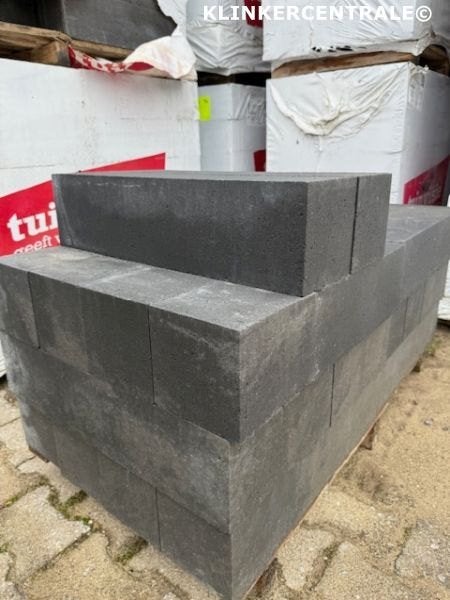 smoke grijs zwart 15x15x60cm stapelblokken linia paliss A-kw
