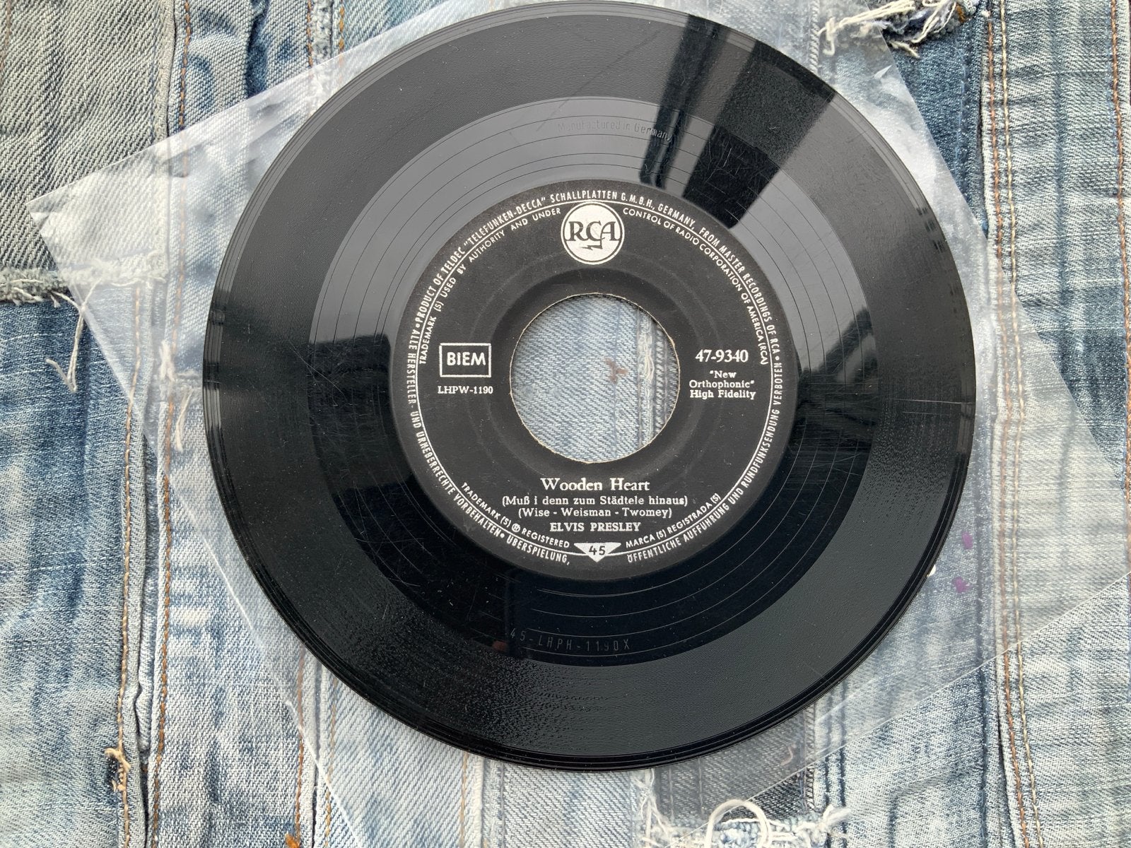 Elvis Presley - Wooden Heart / Tonight's All Right For Love, Ophalen of Verzenden, Gebruikt, Pop