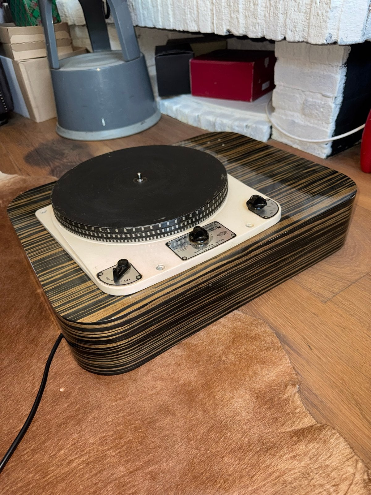 Zware plint voor Garrard 301 (exclusief Garrard 301), Ophalen of Verzenden, Gebruikt, Platenspeler-onderdeel, Overige merken