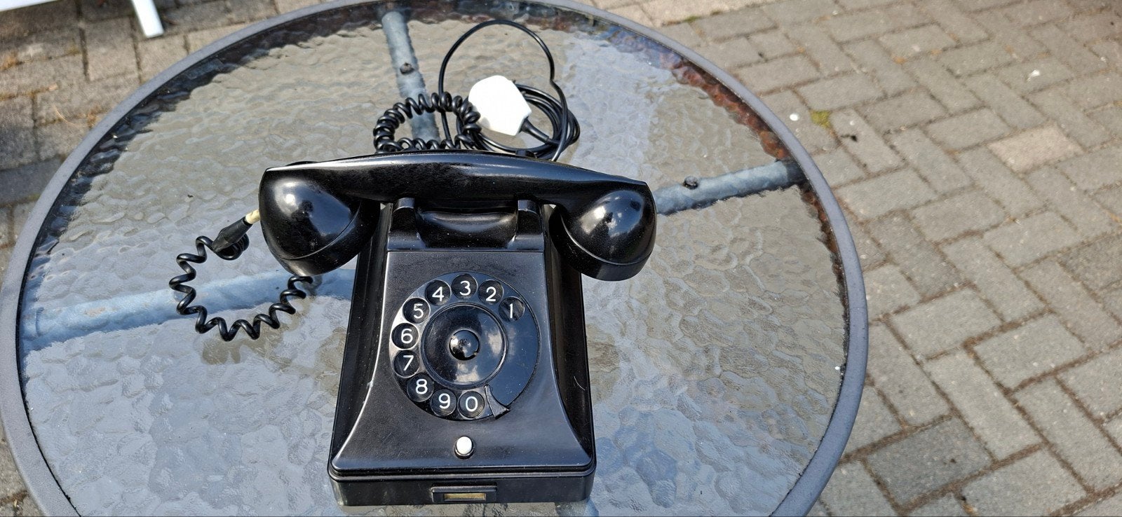 Vintage PTT Draaischijf Telefoon - Zwart, Ophalen of Verzenden