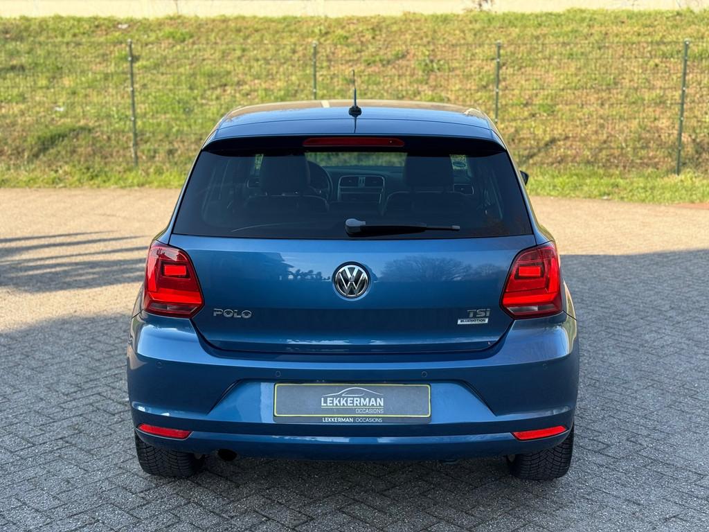 Volkswagen Polo 1.2 TSI Highline 110PK I SPORT I LEER I ZEER, Gebruikt, 4 cilinders, Blauw, Origineel Nederlands