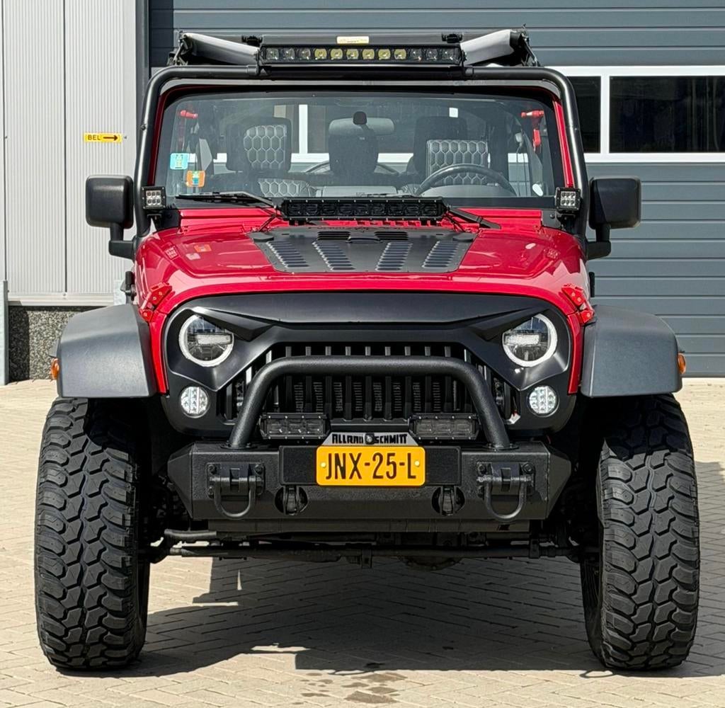 ‼️JEEP WRANGLER JK 3.8 V6 SAHARA SOFTTOP YOUNGTIMER‼️, Zwart, Cabriolet, Leder, Bedrijf