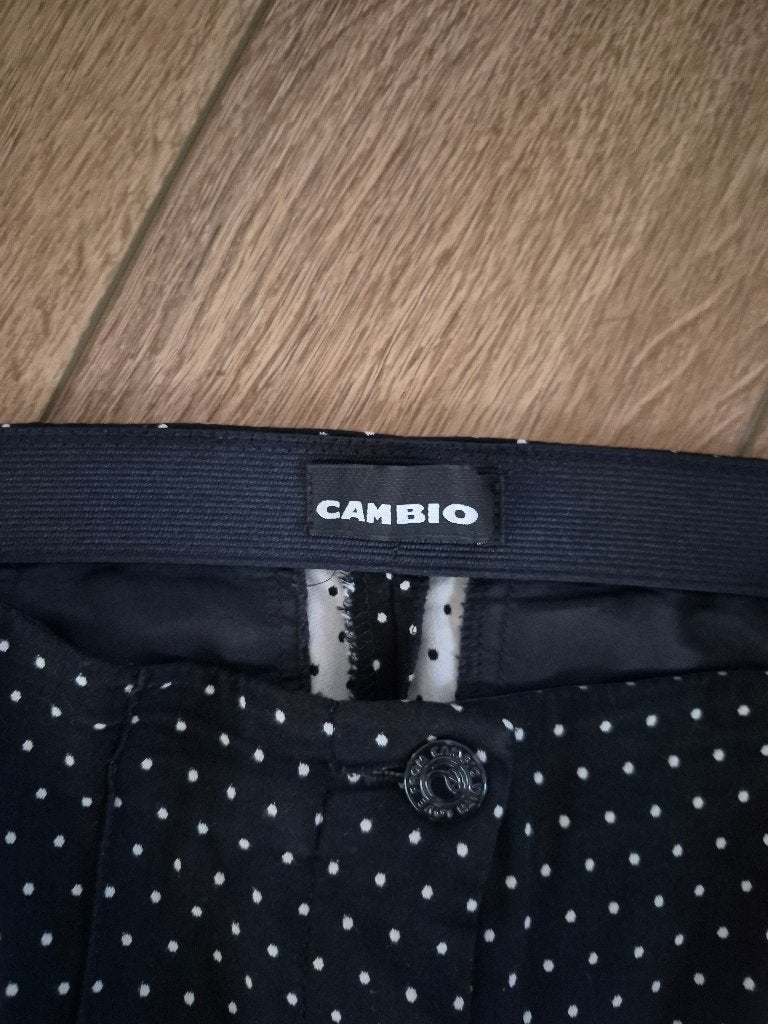 Super leuke polkadot broek van Cambio, maat 38, Kleding | Dames, Maat 38/40 (M), Cambio, Zwart, Ophalen of Verzenden