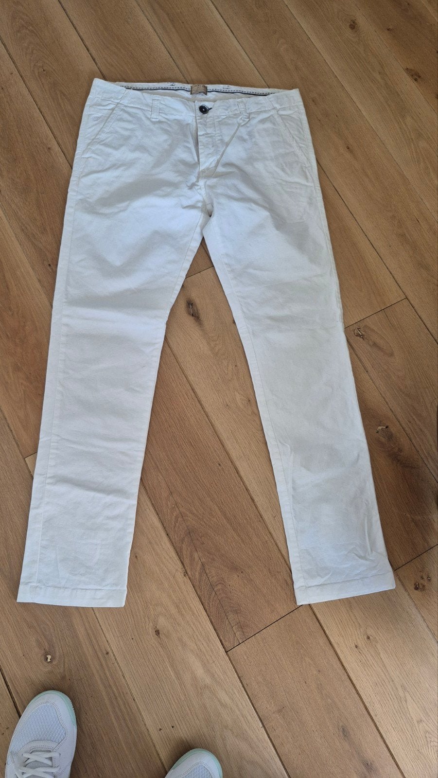 Witte broek maat 36 lengte 34 heren, Ophalen of Verzenden, Zo goed als nieuw, Wit, W36 - W38 (confectie 52/54)
