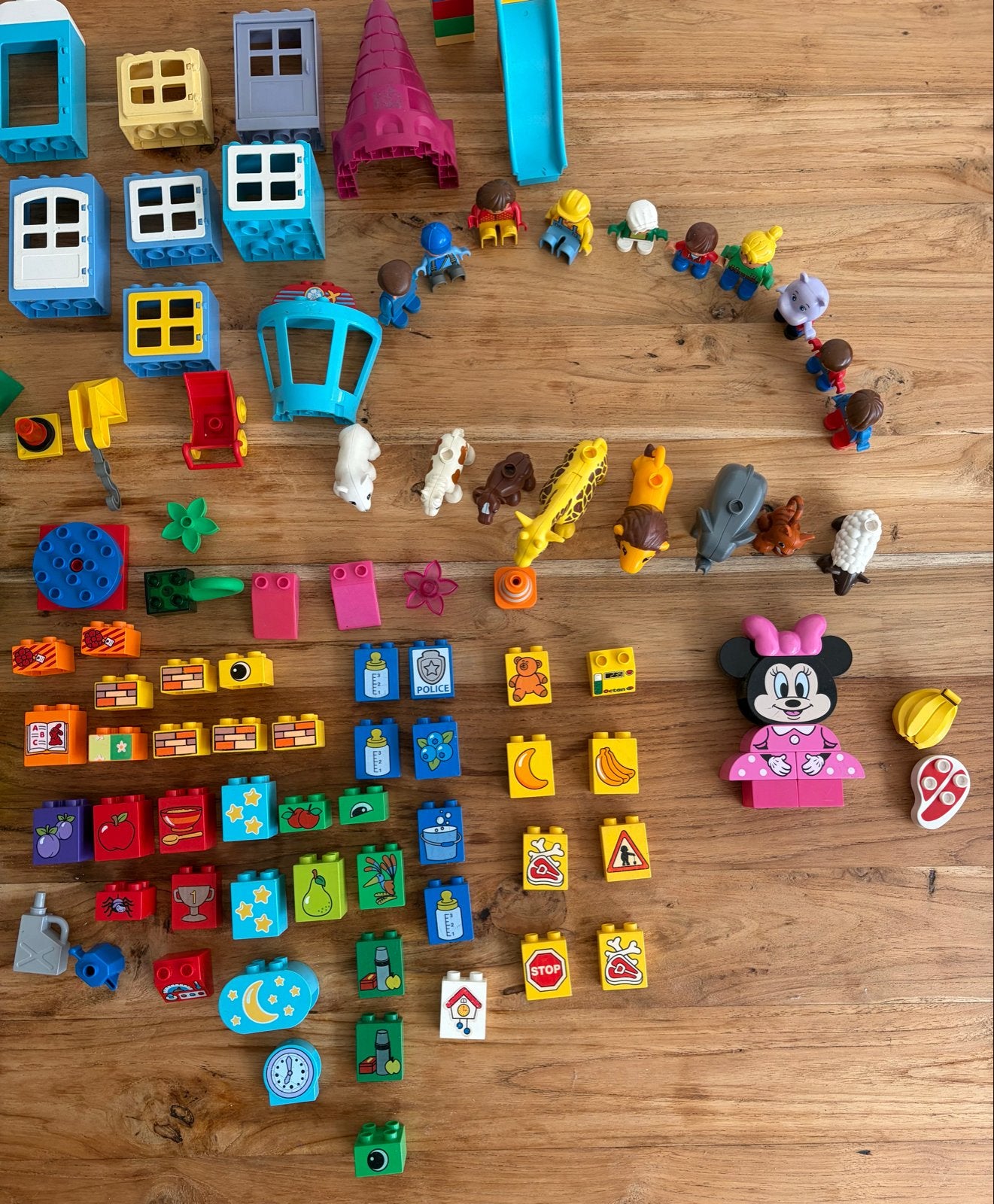Grote collectie Duplo: o.a. poppetjes, dieren, voertuigen, Gebruikt, Ophalen of Verzenden, Duplo, Inclusief accessoires