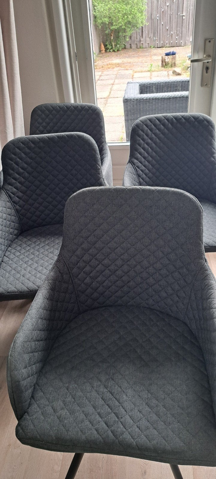 GRARIS 4 eetkamerstoelen, Ophalen, Gebruikt, Grijs