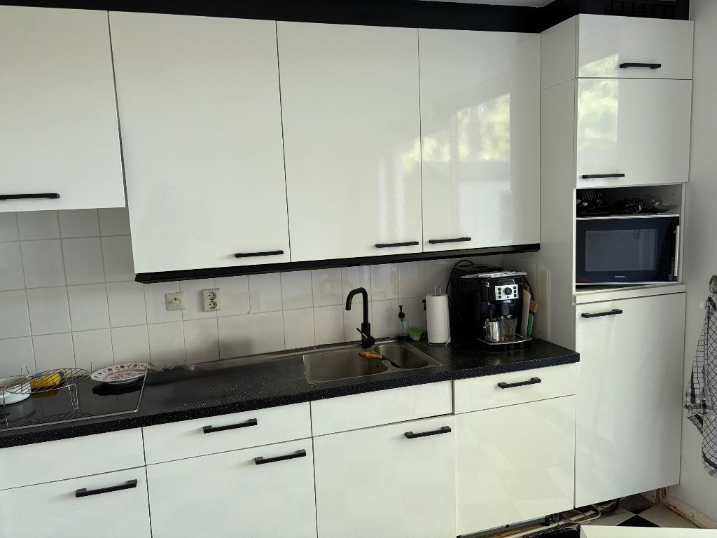 Keuken wit met zwart blad (bruynzeel), Ophalen, Gebruikt, Overige materialen, Wit