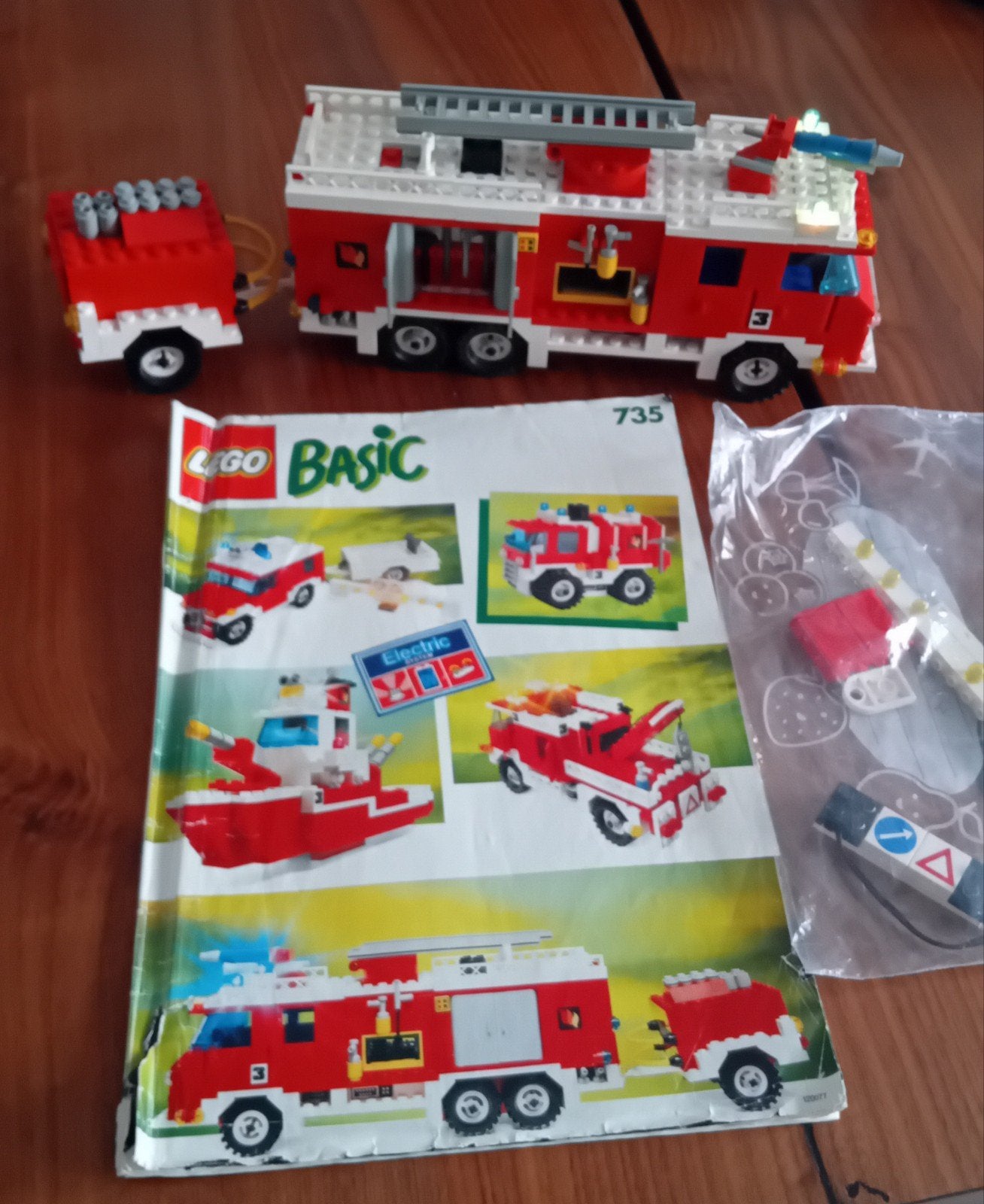 lego basic setnr 735 met licht en geluid, Kinderen en Baby's, Lego, Ophalen of Verzenden, Zo goed als nieuw, Inclusief instructies