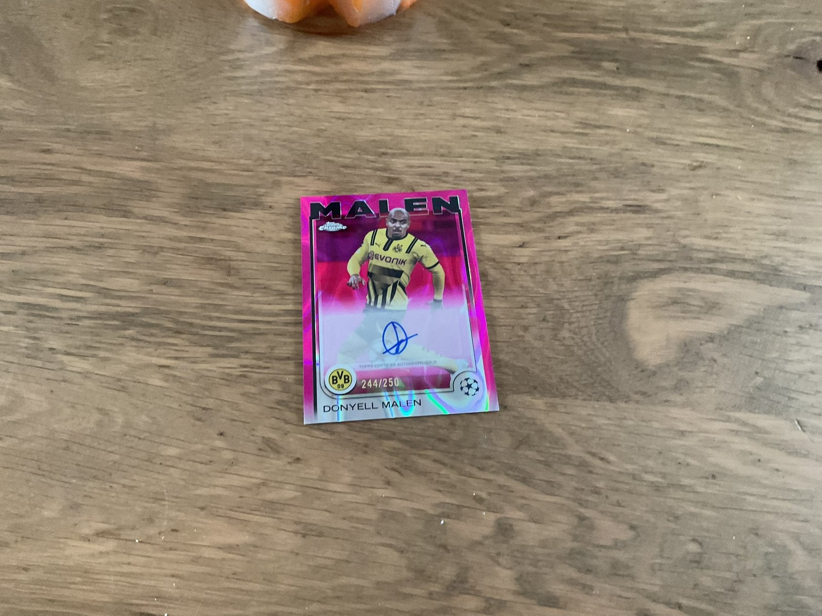 Voetbalkaart gesigneerd malen, Ophalen of Verzenden, Zo goed als nieuw