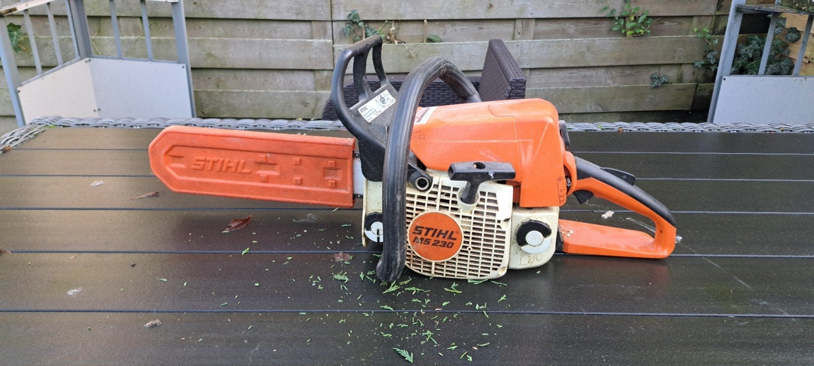 Stihl MS 230 kettingzaag te koop, Ophalen, Gebruikt, Benzine, Stihl