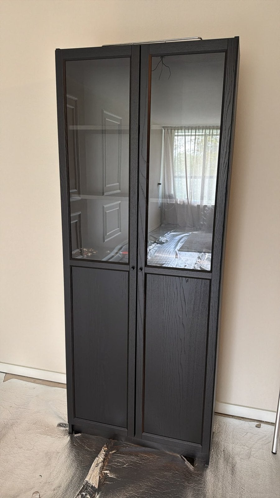 IKEA Billy Boekenkast met glazen deuren, Huis en Inrichting, Ophalen, 200 cm of meer, 50 tot 100 cm, Zo goed als nieuw