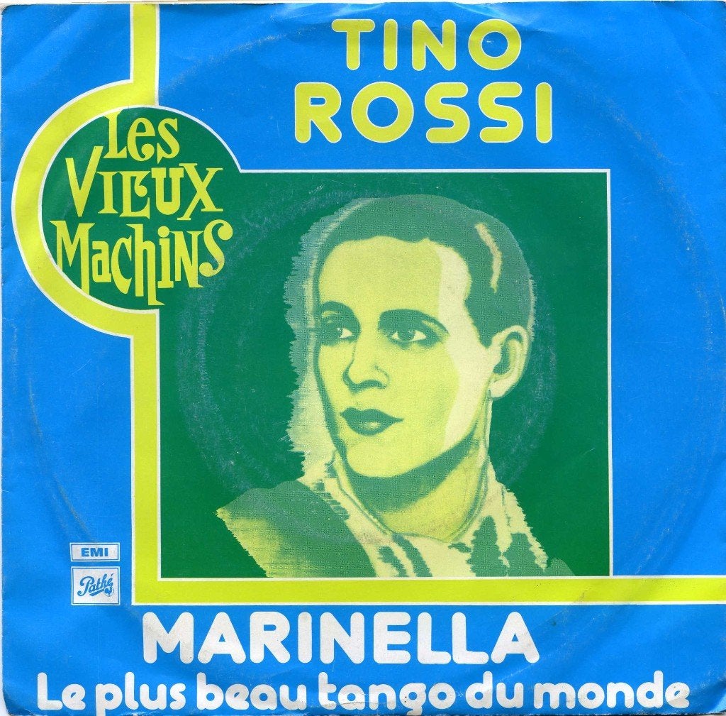 TINO ROSSI  -  Marinella, Gebruikt, 7 inch, Pop, Fotohoes