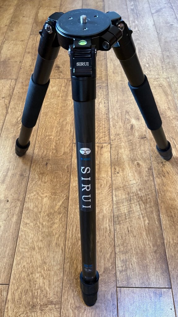 Sirui R-4203 professioneel 8X carbon statief, 3-assige stabilisatie, Zo goed als nieuw, 125 tot 150 cm, Sirui
