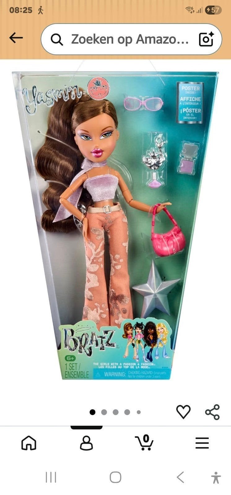 Bratz Yasmin first edition pop met accessoires - Nieuw in do, Verzamelen, Poppen, Ophalen of Verzenden, Nieuw, Pop