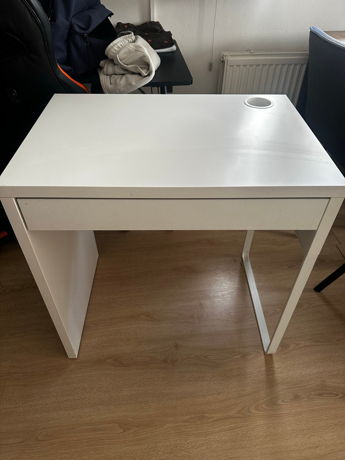 IKEA Micke bureau wit met lade, Ophalen, Gebruikt, Met lades, Spaanplaat of MDF