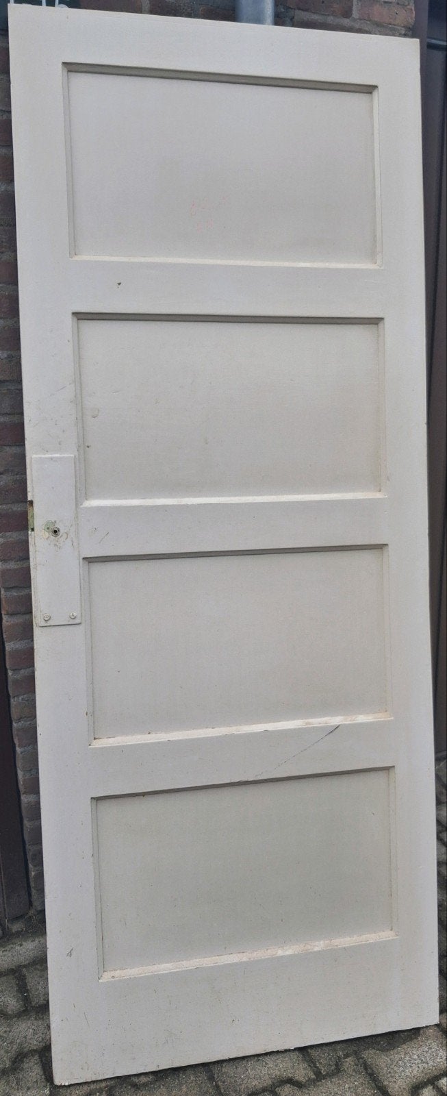 jaren 30 paneeldeur, Ophalen of Verzenden, Gebruikt, Binnendeur, 200 tot 215 cm