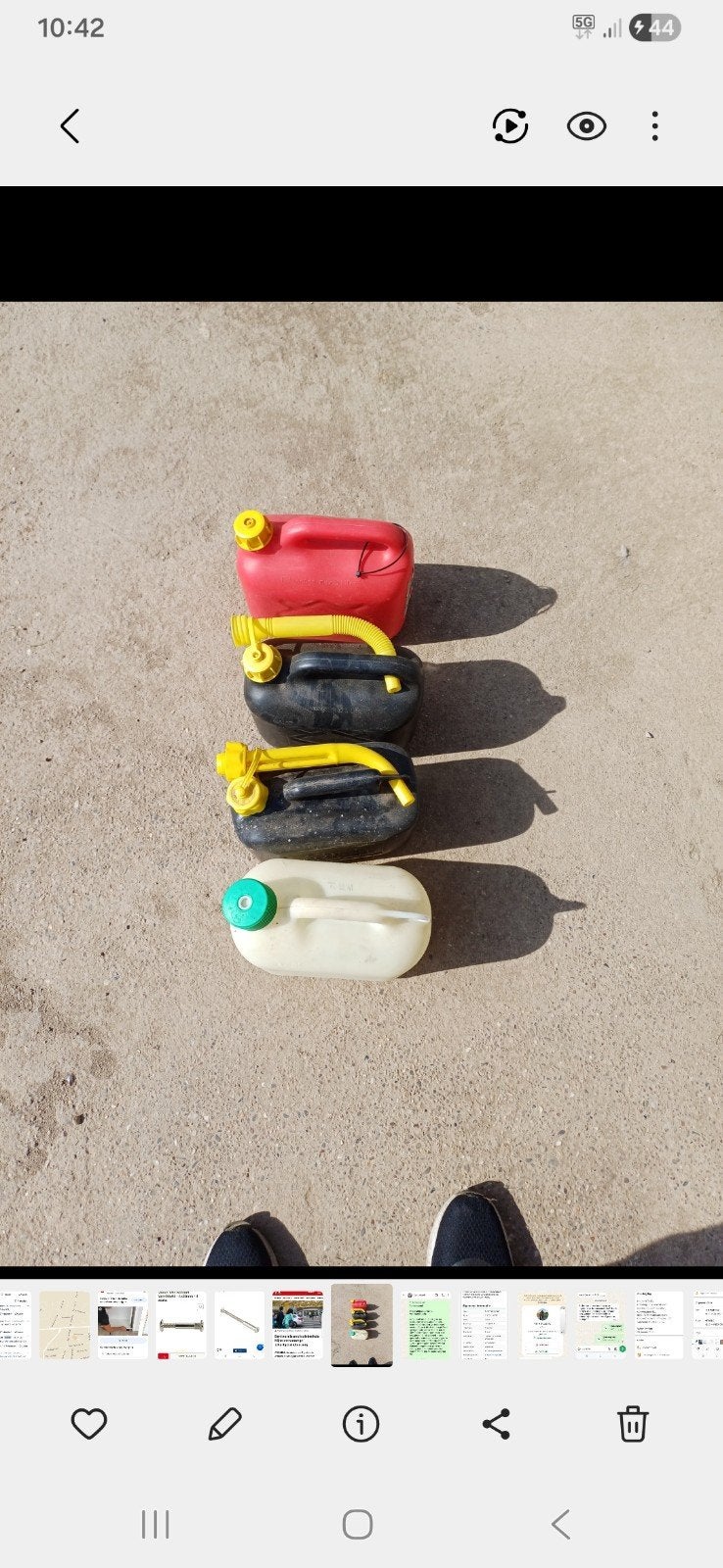 Jerrycan 5 liter verschillende kleuren, Auto diversen, Overige Auto diversen, Ophalen