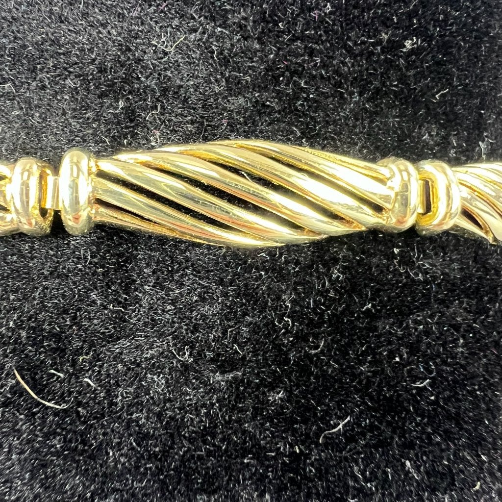 Gouden Armband | 14k | 21,98g | fantasie | 23cm | 411923, Sieraden, Tassen en Uiterlijk, Ophalen of Verzenden, Gebruikt, Goud